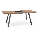 Стол обеденный HALMAR BERLIN орех/черный 160-220/85